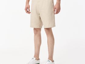 Мужские шорты Lacoste из смеси хлопка и льна