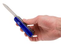 Нож перочинный Victorinox Huntsman, сталь X55CrMo14, рукоять Cellidor®, синий, 15 функций, 91мм