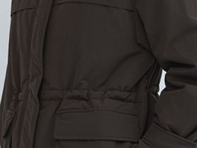 Куртка-парка с капюшоном, Коричневый