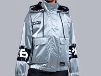 Куртка текстильная с полиуретановым покрытием для девочек (ветровка)