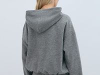 Толстовка на молнии со стопперами, Серый