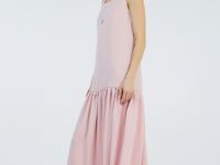 Платье А-силуэта из лиоцелла, Розовый