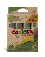 Набор текстовыделителей экологичные Carioca "Memolight" 2 мм 4 цв. 4 шт.