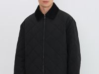 Лёгкая утеплённая куртка, Черный