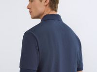 Поло из пике, Синий