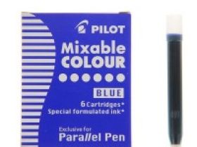Картриджи для ручек Pilot "Parallel Pen" 6 шт, цвет черный