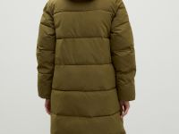 Утепленное пальто oversize с капюшоном