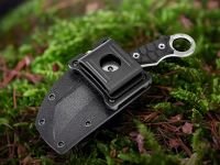 Нож с фиксированным клинком Ruike FS68-B, сталь 14C28N, рукоять G10, черный