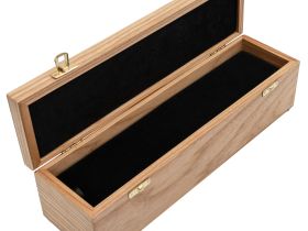 Шкатулка для ножа с двойным дном, ясень, бесцветное масло