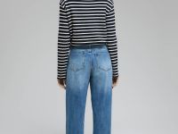 Широкие джинсы с высокой посадкой