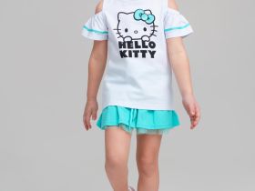 Фуфайка трикотажная для девочек (футболка)