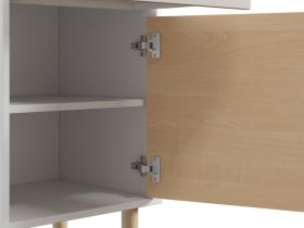 Стеллаж Дикинс 45x190 Береза/Латте