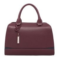 Женская кожаная сумка Emra Burgundy/Dark Blue