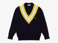 Женский шерстяной свитер Lacoste в полоску