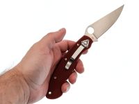 Складной нож Steelclaw Боец-3, сталь D2, рукоять G10, бордовый