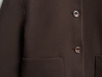 Куртка из пальтовой ткани, Коричневый