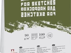 Блокнот-склейка для эскизов Лилия Холдинг "Sketches" серый 12х17 см 60 л