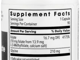 Metabolic Maintenance, L-метилфолат, 10 мг, 90 капсул