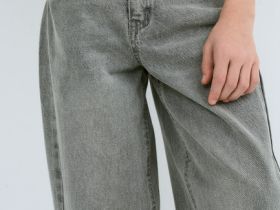 Джинсы Barrel для девочек, Серый