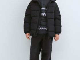 Утеплённая куртка для мальчиков, Черный