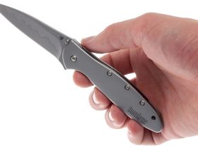 Складной нож Leek - Kershaw 1660CB (composite blade), сталь D2/Sandvik™ 14C28N, рукоять нержавеющая сталь 410