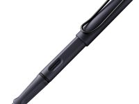 Ручка перьевая Lamy Steel Black 0E2 safari, M