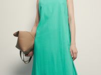 Сарафан из конопляной ткани с хлопком