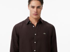 Мужская льняная рубашка Lacoste