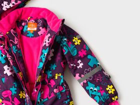 Комбинезон текстильный с полиуретановым покрытием для девочек