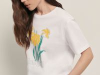 Футболка свободного силуэта с принтом