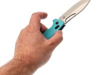 Складной нож Obertech ns-01 Drop point satin, сталь VG-10, рукоять G10, тиффани