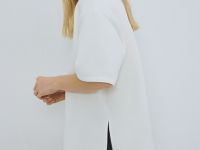 Футболка оверсайз с принтом, Белый