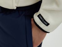 Утепленные брюки широкого кроя с утяжниками по низу