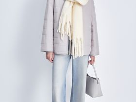 Утепленная куртка свободного силуэта