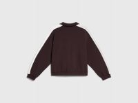 Толстовка на молнии с лампасами для мальчиков, Коричневый