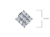 Пусеты из белого золота э4712пс04210659_white