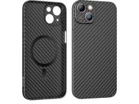 Чехол-накладка Hoco Magnetic для iPhone 14 Plus пластиковый (карбоновый черный)