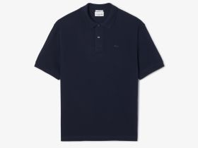 Мужская рубашка-поло Lacoste свободного кроя из плотного хлопка