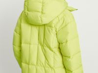 Пуховик с воротником-стойкой