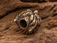 Бусина для темляка Филин, бронза