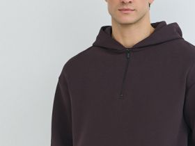 Толстовка с капюшоном на молнии, Фиолетовый