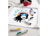 Маркер перманентный для ткани Faber-Castell "Textile Neon" 1-5 мм, разные цвета