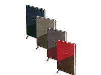 Ежедневник недатированный, кожзам OfficeSpace "Duo" A5 136 л, , сине-серый