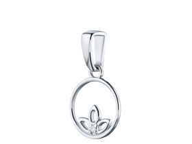 Подвеска из серебра с бриллиантом э0601пд04201602