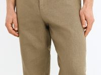 Брюки изо льна, Бежевый