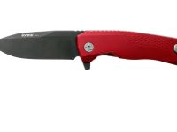 Нож складной LionSteel ROK A RB, сталь Black (Mil Spec) Finish Bhler M390, рукоять алюминий, красный
