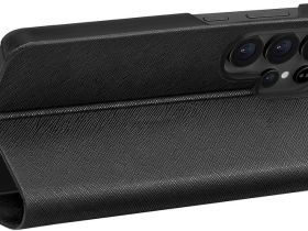 Чехол-книжка uBear Memo для Galaxy S26 Ultra, экокожа черный