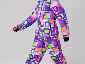 Комбинезон текстильный с полиуретановым покрытием для девочек