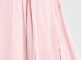 Блузка из шифона с шарфом, Розовый