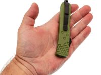 Фронтальный нож Viking Nordway Аспид, сталь 420, рукоять металл зеленый